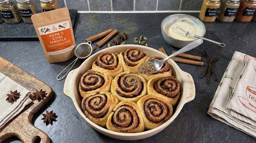 Chai-Spiced Cinnamon Rolls: Warm Up Your Kitchen with Handcrafted Chai Masala