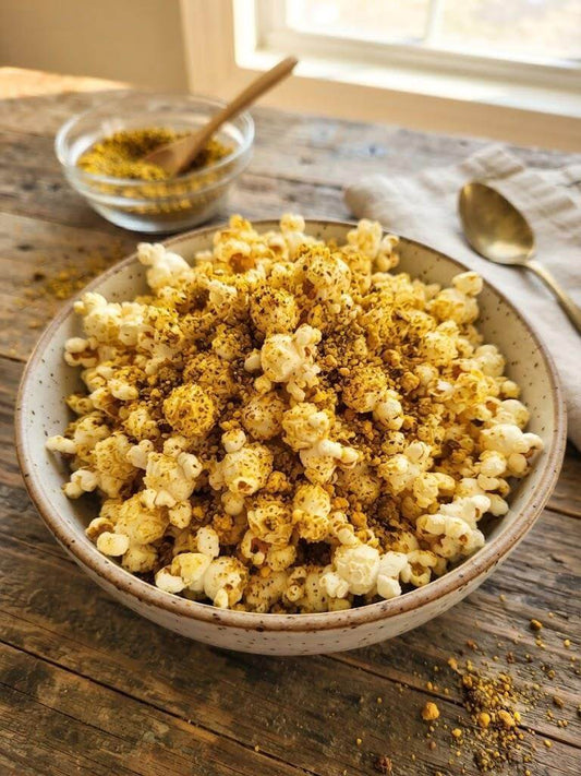 Curry Leaves Chutney Popcorn (Microwave & Stovetop Methods)